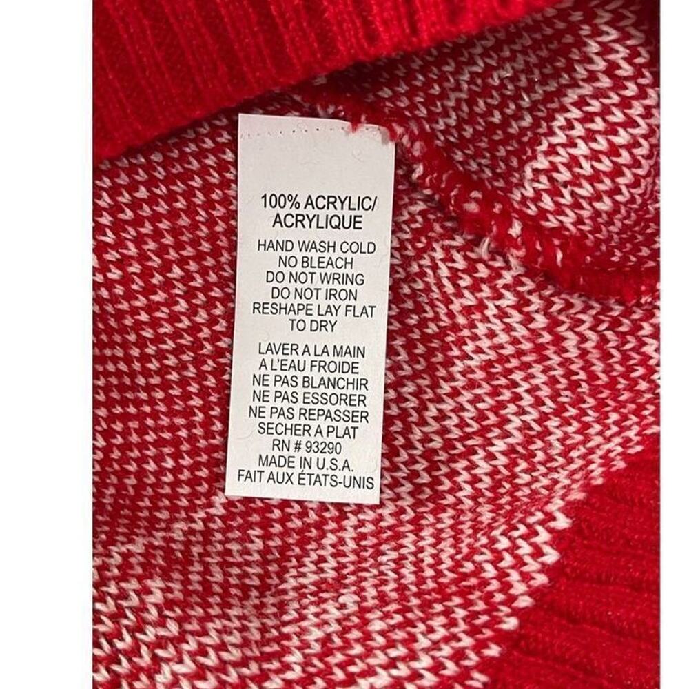 Cotton Emporium Girls Crewneck Reindeer Christmas Sweater Size Small New - Picture 6 of 10
